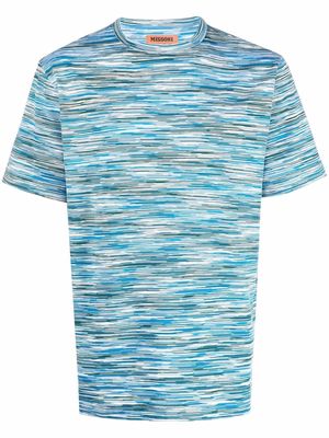 Missoni marled striped T-shirt - Blue