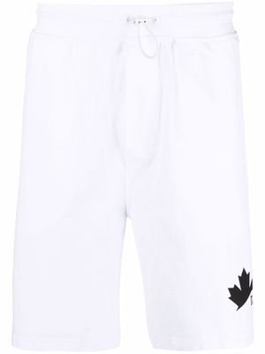 Dsquared2 logo-print track shorts - White