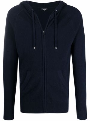 Ron Dorff zipped cashmere hoodie - Blue