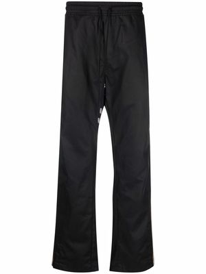 Just Don side stripe track trousers - Black