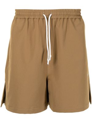 Off Duty drawstring-waist cotton deck shorts - Neutrals