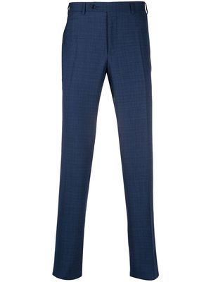 Canali slim-cut tailored trousers - Blue