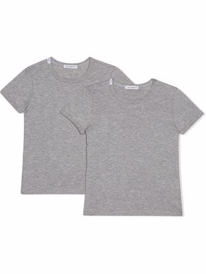 Dolce & Gabbana Kids short-sleeve cotton T-shirt - Grey