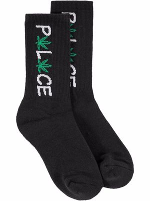 Palace Pwlwce embroidered socks - Black