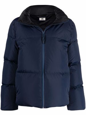 Tory Burch down-feather hooded jacket - Blue