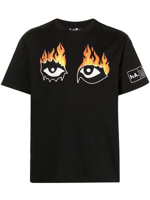 Haculla eye print t-shirt - Black