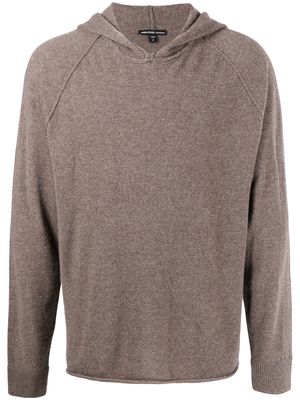 James Perse cashmere knit pullover hoodie - Brown