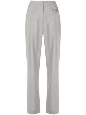3.1 Phillip Lim chambray wide-leg tailored trousers - Grey
