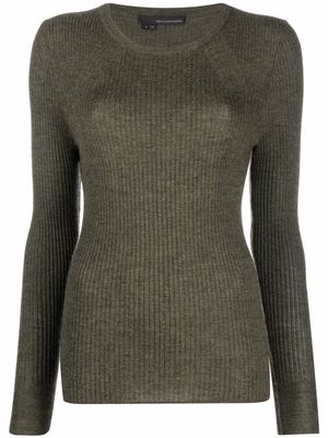 360Cashmere ribbed-knit cashmere jumper - Green