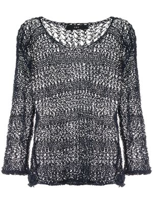 VOZ loose knit linen sweater - Blue