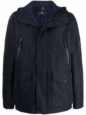 PS Paul Smith hooded button-zip jacket - Blue