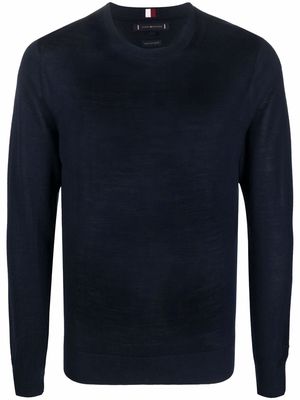 Tommy Hilfiger crew-neck fine-knit jumper - Blue