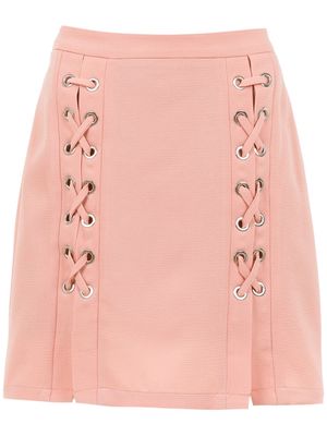 Olympiah lace up Messina skirt - Neutrals