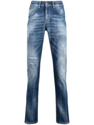 DONDUP distressed-effect jeans - Blue