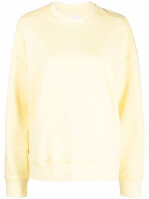 Jil Sander logo embroidered sweatshirt - Yellow