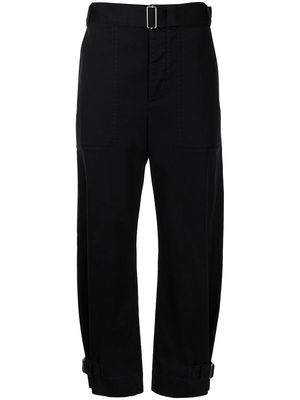 Proenza Schouler White Label belted tapered trousers - Black
