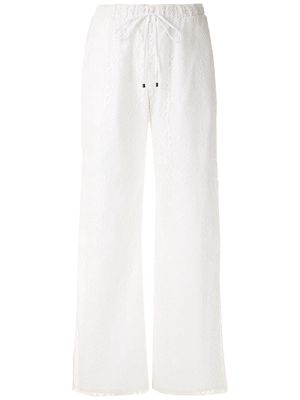 Olympiah Tournesol lace wide leg trousers - White