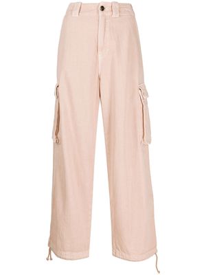 Semicouture cropped cargo trousers - Pink