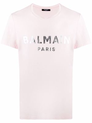 Balmain logo-print T-shirt - Pink