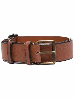 Gianfranco Ferré Pre-Owned 1990s buckled leather belt - Brown