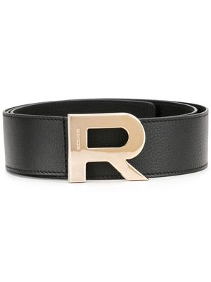 Rochas logo buckle belt - Black