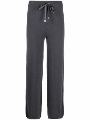Peserico drawstring knitted trousers - Grey