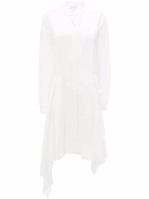 JW Anderson bomber-style poplin shirtdress - White