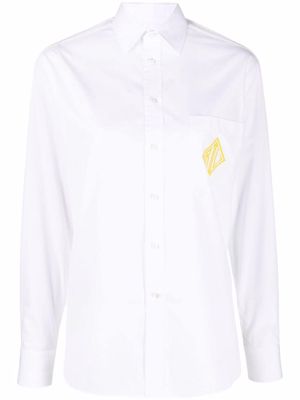 Ralph Lauren Collection embroidered-logo button-up shirt - White