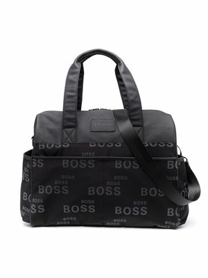 BOSS Kidswear logo-print changing bag - Black
