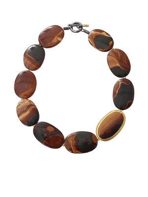 YOSSI HARARI 24kt yellow gold agate necklace - YLWGOLD