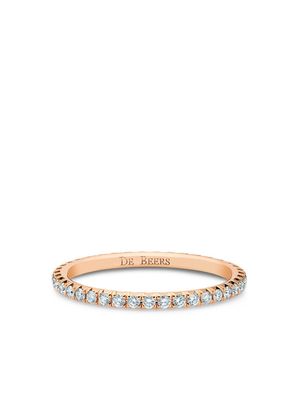 De Beers Jewellers 18kt rose gold diamond Aura Eternity band ring - Pink