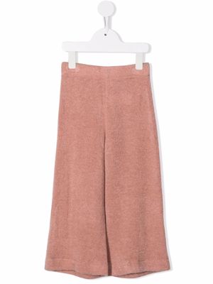 Caffe' D'orzo knitted wide-leg trousers - Pink