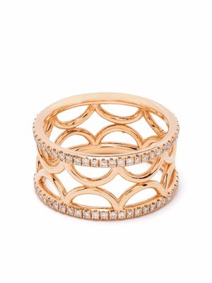 Loyal.e Paris 18kt recycled rose gold Perpétuel.le diamond band ring - Pink