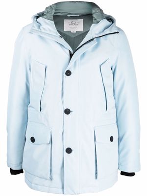 Woolrich hooded duck-feather padded jacket - Blue