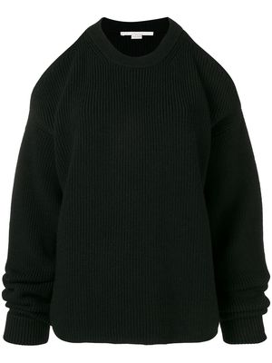 Stella McCartney cold-shoulder jumper - Black