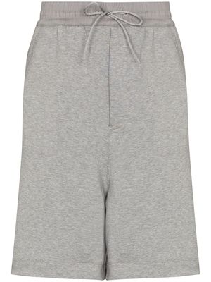Y-3 drawstring wide-leg track shorts - Grey