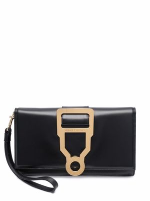 Murmur Radical leather clutch bag - Black