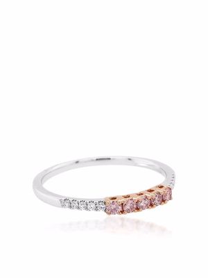 HYT Jewelry 18kt gold Argyle PInk diamond engagement ring - Silver