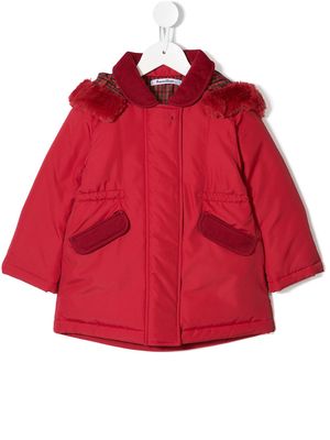 Familiar padded hooded jacket - Red