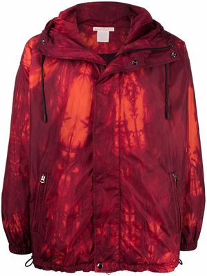 Acne Studios graphic-print hooded jacket - Red