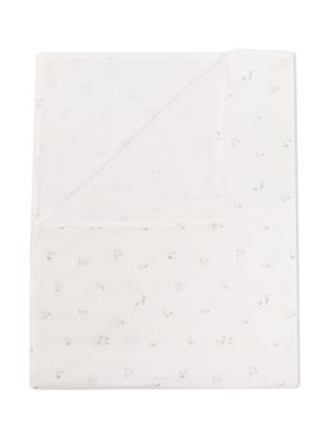 Tartine Et Chocolat abstract-print cotton blanket - White
