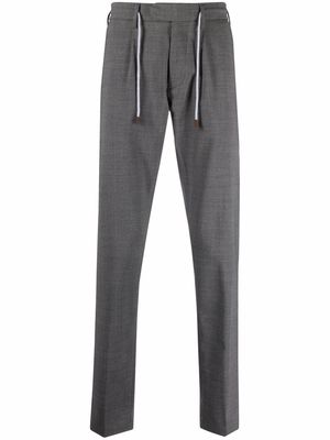 Eleventy drawstring-waist trousers - Grey