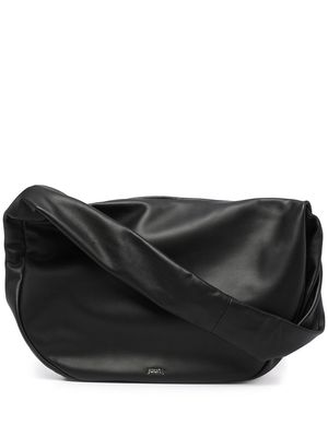 Juun.J curved-edge body shoulder bag - Black