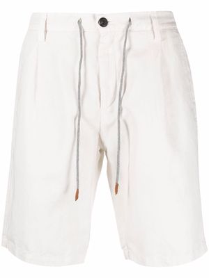 Eleventy bermuda jogger shorts - White