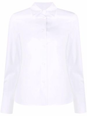 There Was One slim-cut button-front shirt - White