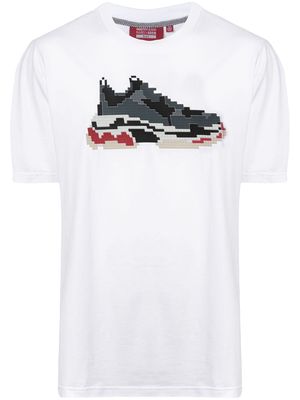 Mostly Heard Rarely Seen 8-Bit pixel sneakers T-shirt - White