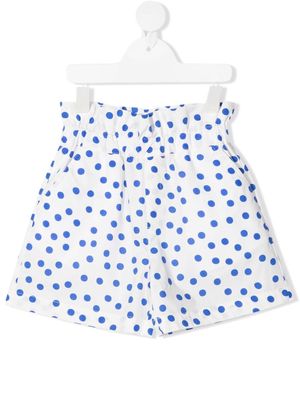 Philosophy Di Lorenzo Serafini Kids polka-dot high rise shorts - White