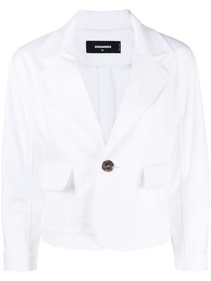 Dsquared2 crop-sleeve blazer - White