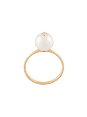 Shinkai 18kt yellow gold diamond oversized pearl ring