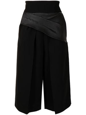Maticevski ruched-panel shorts - Black